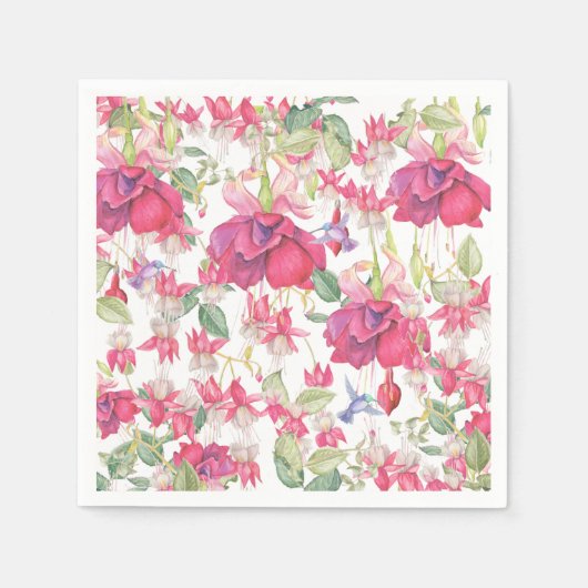 Fuchsia Fantasy Servetten (Voorkant)