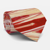 Fuchsia Feather Fringe Stropdas (Opgerold)