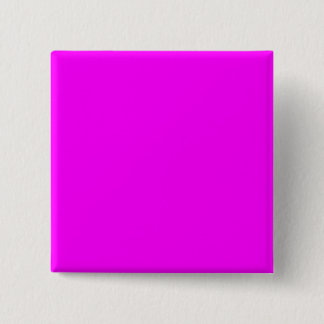 Fuchsia FF00FF Solid Color Design Vierkante Button 5,1 Cm