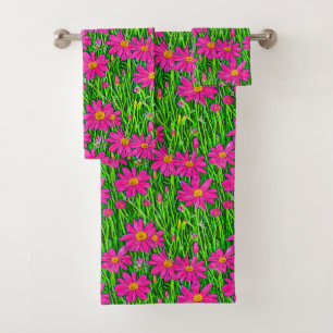 Fuchsia Fleurs sauvages roses dans un champ