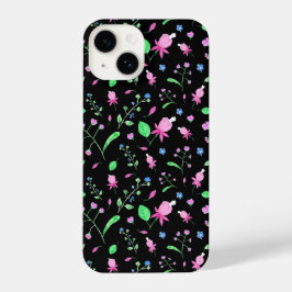 Fuchsia Florals iPhone 14 Hoesje