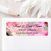 Fuchsia Florals Mailing Label (Insitu)