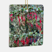 Fuchsia Flower Gooseberry Keramisch Ornament (Rechts)