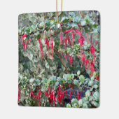 Fuchsia Flower Gooseberry Keramisch Ornament (Links)