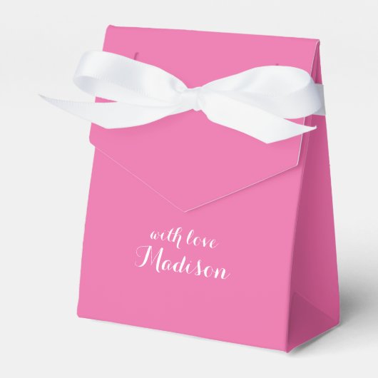 Fuchsia Gift Box Bedankdoosjes (Voorkant Zijde)
