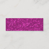 Fuchsia Glitter look Hot Pink Sparkle Print Mini Visitekaartje (Achterkant)