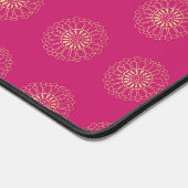 Fuchsia | Golden Zinnia Flower Medallions (Coin)