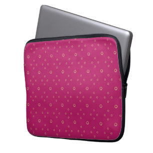 Fuchsia Golden Zinnia Zon Laptop Sleeve