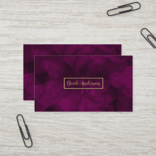 Fuchsia Goud Aquarel Bloem Glam Elegant Modern Visitekaartje