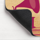 Fuchsia  Gramophone Mousepad Muismat (Hoek)