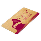 Fuchsia  Gramophone Premium Magnet Magneet (Linkerzijde)