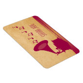 Fuchsia  Gramophone Premium Magnet Magneet (Rechterzijde)