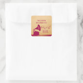 Fuchsia  Gramophone Stickers (Tas)