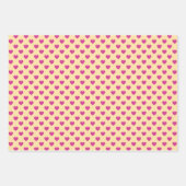 Fuchsia Hartpatroon Roze Preppy Esthetisch y2k Inpakpapier Vel (Voorkant 3)