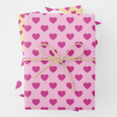 Fuchsia Hartpatroon Roze Preppy Esthetisch y2k Inpakpapier Vel (In situ)