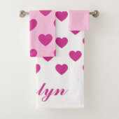 Fuchsia Heart Motif y2k Pink Preppy (En situation)