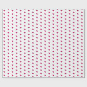 Fuchsia Hearts Cadeaupapier (Vlak)
