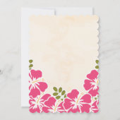 Fuchsia Hibiscus Hawaiian Wedding Invitations (Dos)