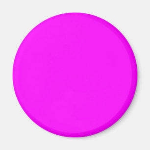 Fuchsia / Hot Pink FF00FF - Optie om naam toe te v Magneet