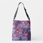 Fuchsia in roze en violet crossbody tas (Achterkant)