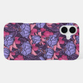 Fuchsia in roze en violet iPhone hoesje (Achterkant horizontaal)