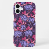 Fuchsia in roze en violet iPhone hoesje (Achterkant)
