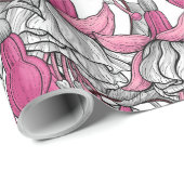 Fuchsia in wit en roze cadeaupapier (Rol Hoek)