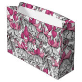 Fuchsia in wit en roze groot cadeauzakje (Achterkant Gekanteld)