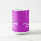 Fuchsia Keep Calm Mok |  tekst (Center)