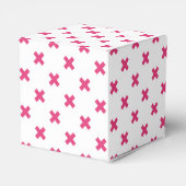 Fuchsia kruisstift wit bedankdoosjes (Achterkant)