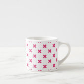 Fuchsia kruisstift wit espresso kop (Rechts)