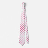 Fuchsia kruisstift wit stropdas (Voorkant)