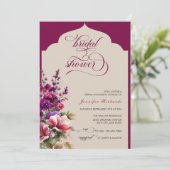 Fuchsia | Lavande | Douce Invitation de Fiançaille (Debout devant)
