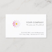 Fuchsia Mini Calendrier 2023. Modèle de carte prof (Dos)