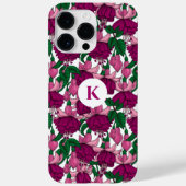 Fuchsia monogram Case-Mate iPhone case (Achterkant)