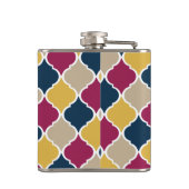 Fuchsia Navy Moroccan Lattice Monogram Heupfles (Achterkant)