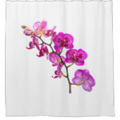 Fuchsia Orchid Spray Douche Gordijn (Voorkant)