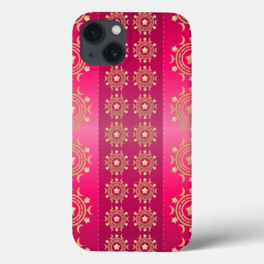 Fuchsia Oriental Mandala Pattern Case-Mate iPhone Case (Achterkant)