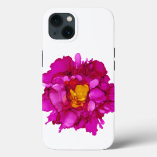 Fuchsia Peony - aanpasbaar!! iPhone 13 Hoesje