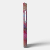 FUCHSIA PINK ABSTRACT Blue Sapphire Gemstone Case-Mate iPhone Case (Achterkant / Links)