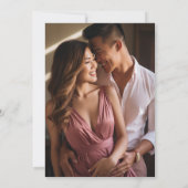 Fuchsia Pink Chinoiserie Wedding Save the Date Kaart (Achterkant)