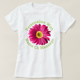 Fuchsia Pink Daisy Flower T-shirt
