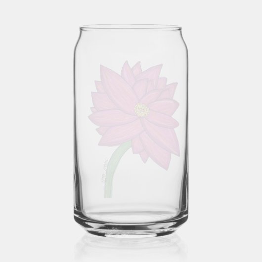 Fuchsia Pink Flower with blue background Tote (Verso)