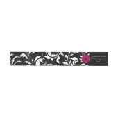 Fuchsia Pink Gerbera Daisy Black/White Swirl Girly (Individueel)