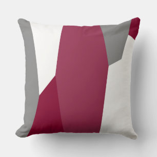 Fuchsia Pink Grey and White Kussen