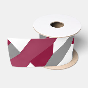 Fuchsia Pink Grey and White Lint