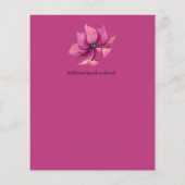 Fuchsia Pink Navy Blue Wedding Save Date (Achterkant)