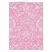 Fuchsia Pink Pineapple Victoriaans  Damask (Voorkant)