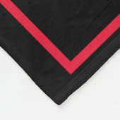 Fuchsia Pioen Abstract Bloemen gepersonaliseerd Fleece Deken (Hoek)