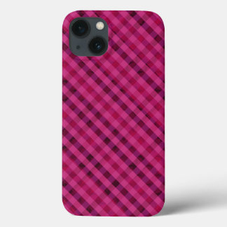Fuchsia Plaid - Op maat gemaakte iPhone 6 stevige 13 Hoesje